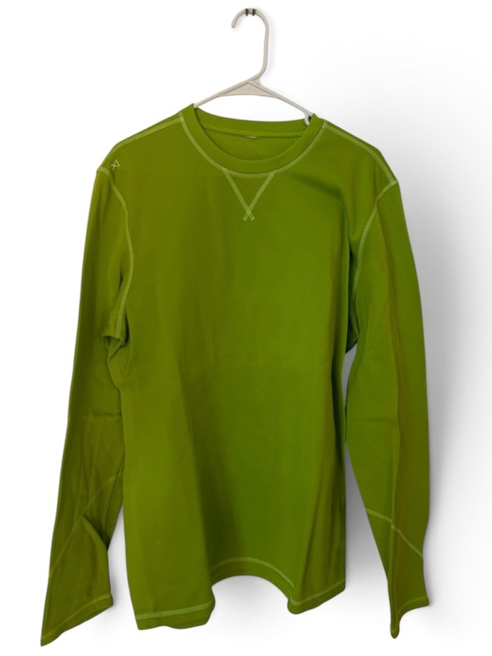 Men's Long-Sleeve Crewneck Shirt - Olive Green